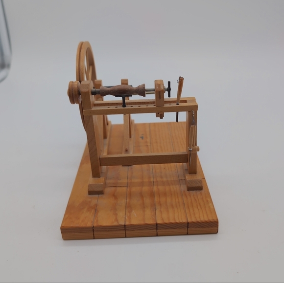 Rare Roy Peters Wooden Vintage Lathe / Tools Dollhouse Shop Furniture - Picture 2 of 9